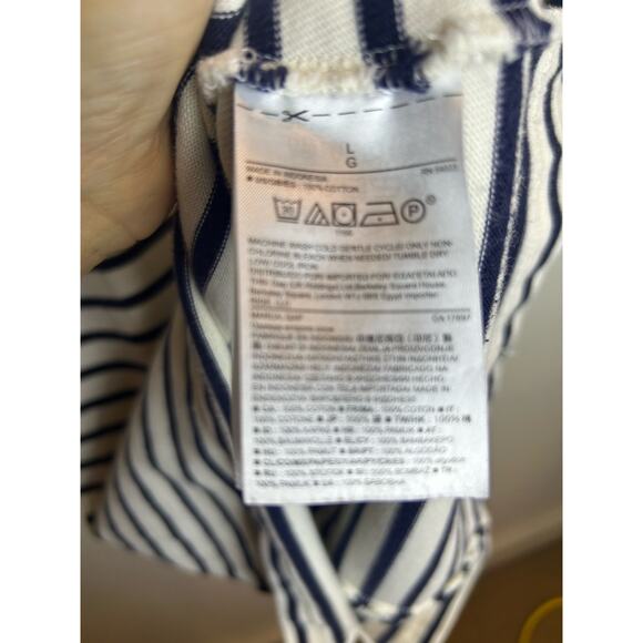 GAP Black and White Striped Midi Dress - Picture 4 of 7